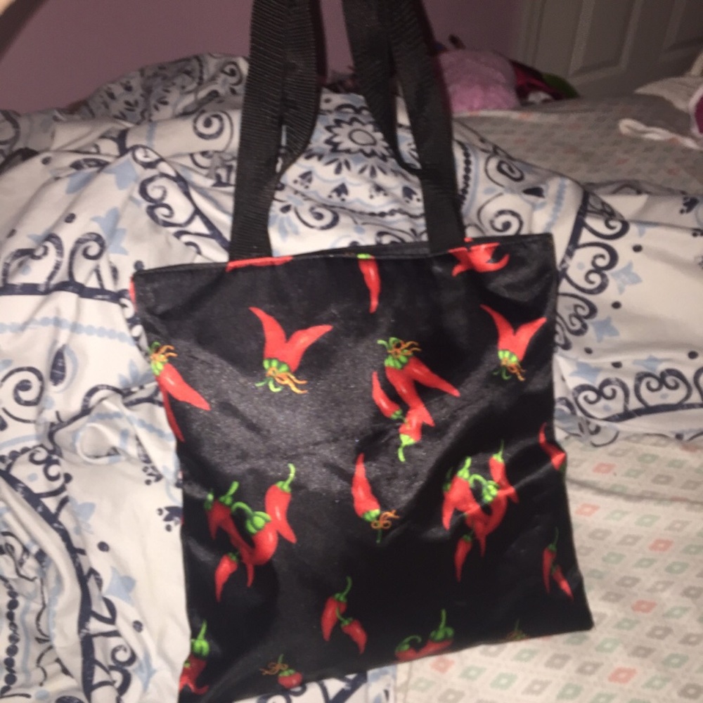 Red Chili Peppers Tote Bag